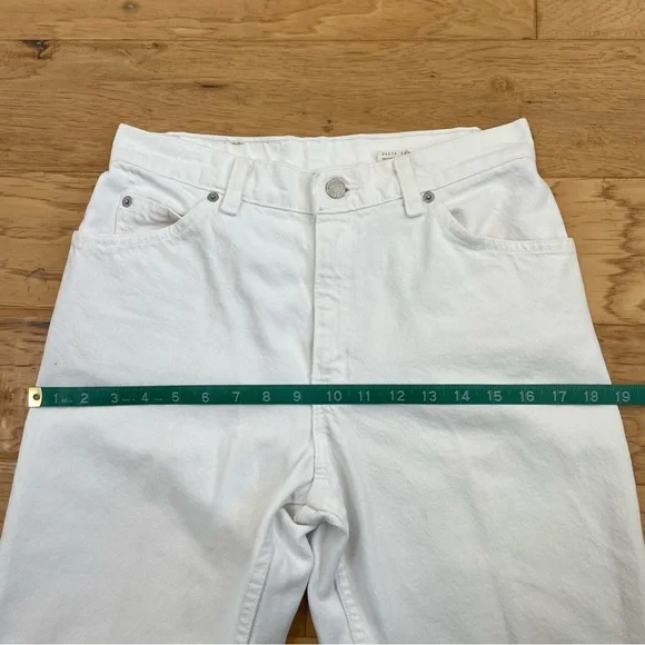 Vintage 90s Orange Tab Levi’s 950 Tapered Leg Jeans White Wash Size 8 - Picture 13 of 16